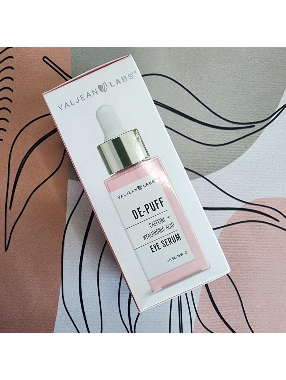 Valjean Labs DE-PUFF Caffeine + Hyaluronic Acid Eye Serum 1 fl oz